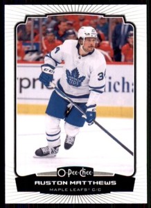 2022-23 UD O-Pee-Chee OPC Base #34 Auston Matthews - Toronto Maple Leafs