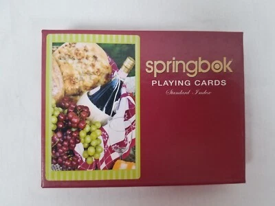 NEW SEALED 2 DECKS Springbok Picnic Perfect Bridge Standard Index Playing Cards - Image 1 of 3
