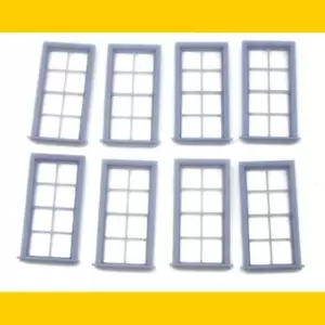 VENTANAS 8X8 POSICIÓN CERRADA ESCALA 1/48 O cantidad 8 impresión resina. On30 O-27 - Imagen 1 de 2
