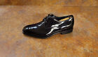 New! Salvatore Ferragamo Tuxedo Derby Dress Shoes Black Patent 7.5 E Msrp $850