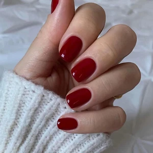 Square Press on Nails Short Fake Nails Red False Nails Acrylic Artificial Gloss - Picture 1 of 12