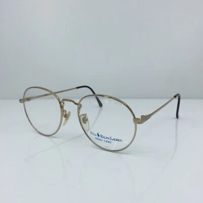 Новый винтажный Polo Ralph Lauren Polo Classic VI очки C. блестящий золото 53-19 мм - Изображение 1 из 4