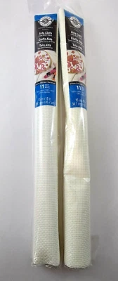 2) Loops & Threads Aida Cross Stitch Cloth Fabric 11 Count 15" X 18" Ivory - Image 1 of 4