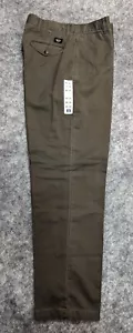 DOCKERS Pants Men 30x32 Green Khakis Straight Leg Flat Front Everday NWT - Picture 1 of 10