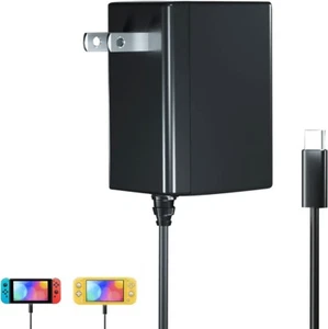 Cargador para Nintendo Switch, Adaptador de CA para Nintendo Switch 5FT USB Tipo C Cable - Imagen 1 de 6