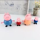 4 PCS Peppa Pig Family Figures Cake Topper Happy Birthday Party Decoration