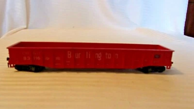 HO Scale Lima 50' Gondola, CB&Q Burlington Route, Red #83116 - Image 1 of 4