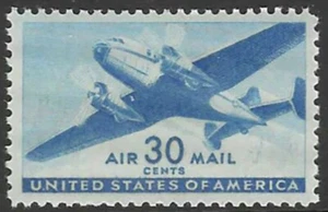 SC#C30 - 30c zweimotoriges Transportflugzeug MNH - Bild 1 von 1