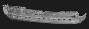 1/700th British 'Middling' 3rd rate Carnatic (74 guns) - Bild 1 von 1