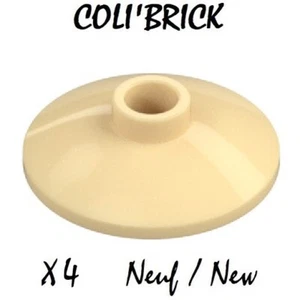 lego 4740 - 4x Disque Parabole / Dish 2x2 inverted Radar - Beige Tan - Neuf - Imagen 1 de 1
