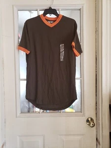 Ahp V-Neck Green Short Sleeves Shirt Men Size Large - Picture 1 of 3
