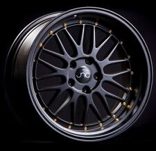 JNC Wheels Rim JNC005 Black Gold Rivets 17x9.5 5x120 ET32