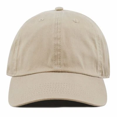 Gorra de béisbol lisa de bajo perfil de algodón lavado y mezclilla para niños Foto 1 de 4