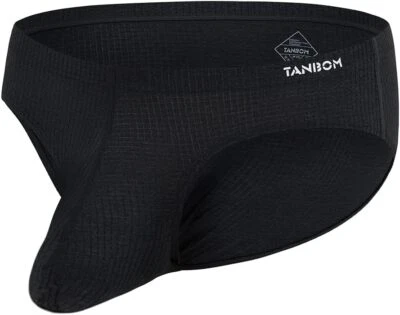 Cuecas masculinas para aumento de bojo cintura baixa bolsa bola grande sem etiqueta lisa roupa íntima masculina - Imagem 1 de 4