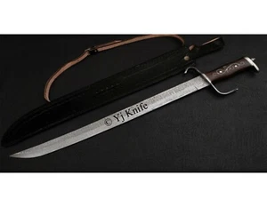 CUSTOM HANDMADE 30 INCHES DAMASCUS STEEL VIKING HUNTING SWORD COMBAT SWORD - Picture 1 of 5