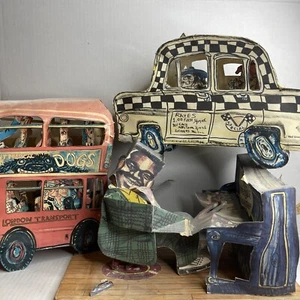 Red Grooms London Bus 83’, Fats Domino 84’, Ruckus Taxi 86’ LOT Authentic - Picture 1 of 24