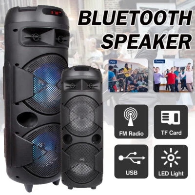 Altavoz Bluetooth 6.000 W Subwoofer Portátil Sistema de Sonido de Bajos Pesados Fiesta y Micrófono Foto 1 de 4