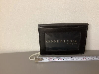 Kenneth Cole Reaction Cuero Estuche para Tarjeta de Crédito Identificación, Negro Foto 1 de 4