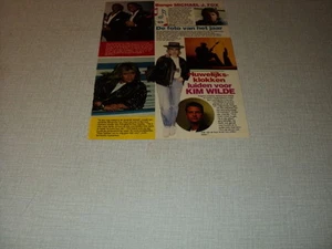 G102 SAMANTHA FOX MICHAEL J FOX KIM WILDE '1988 DUTCH CLIPPING - Picture 1 of 1
