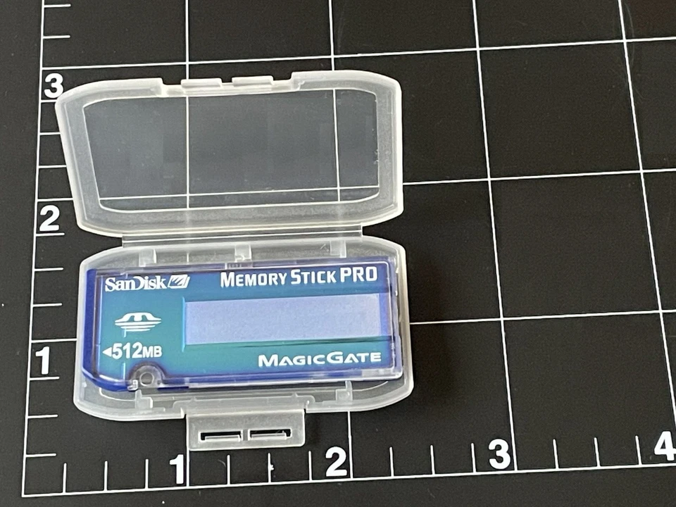 SanDisk 512MB Memory Stick Pro (MS Pro) Flash Card Model SDMSV-512-A10,MagicGate - Image 1 of 4