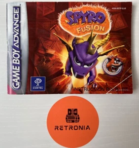 Spyro Fusion Nintendo Game Boy Advance Game Instruction Manual PAL EUR Version - Picture 1 of 3