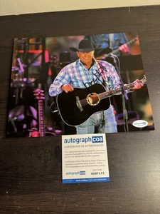 Foto autografiada firmada por George Strait 8x10 ACOA COA SD97173 - Imagen 1 de 1