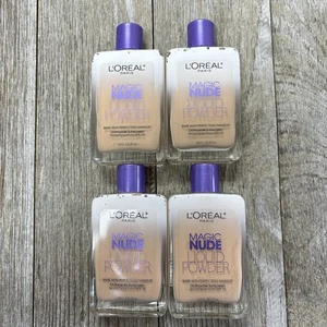 4 L'Oreal Magic Nude Liquid Powder Bare Skin Perfecting 312 Classic Ivory 0.91oz - Picture 1 of 6