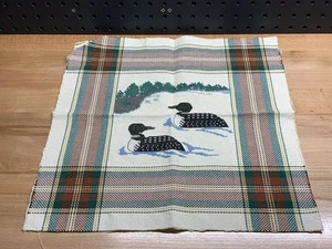 Vintage Cross Stitch 14 X 14 Mallard Ducks Completed - Picture 1 of 6