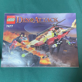 LEGO Dino Attack T-1 Typhoon vs. T-Rex 7477 In 2005 Used Retired Comp W/Manual