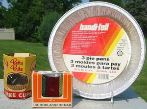 Vintage Betty Brite tazze da forno handi-foil torte padelle stampo per tartufo ischokladsformar - Foto 1 di 4