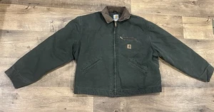 Carhartt Mos Green Detroit Jacke Herren XXL Fade Guter Zustand J97 MOS - Bild 1 von 12