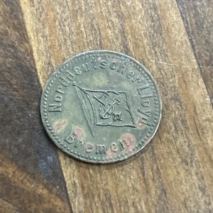 Bremen / China, Norddeutscher Lloyd, Wertmedaille für 1/4 Liter Bier - Bild 1 von 2