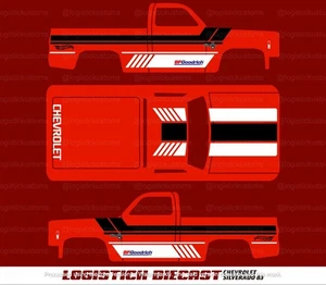 UNIVERSAL Wasserschiebe Aufkleber für Hot Wheels '83 Chevy Silverado a1 - Bild 1 von 4