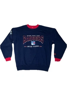 Vintage New York Rangers Crewneck Sweatshirt Lee Sport NHL Embroidered Y2K Retro - Picture 1 of 6