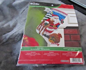 Bucilla Felt Christmas Stocking kit, Nordic Santa, 18" 866471 - Picture 1 of 2
