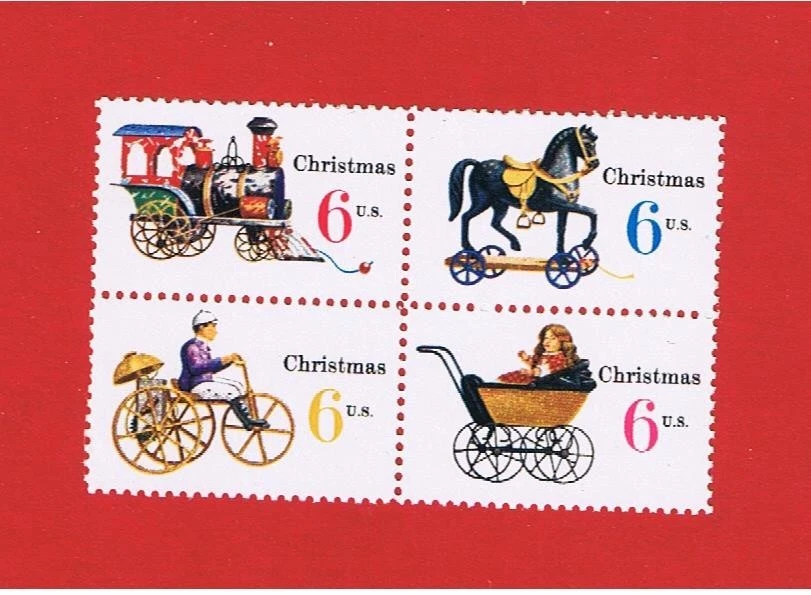 #1415-1418 MNH OG Bloque de 4 Navidad Envío/H Gratis Foto 1 de 1