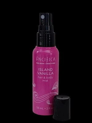 Mini PACIFICA SPRAY BRUMA PARA CABELLO Y CUERPO 2 fl oz notas aromáticas azúcar vainilla vetiver Foto 1 de 4