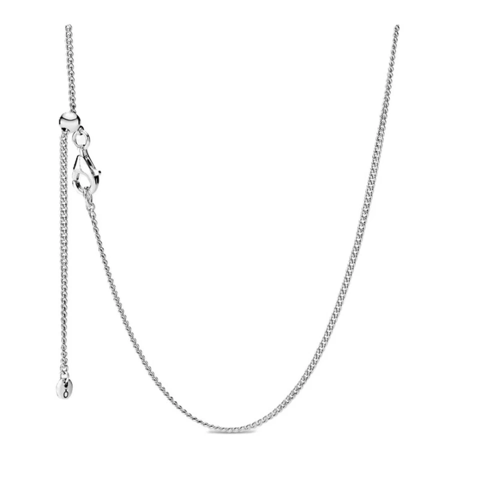 Authentic Pandora Pendant Chain Curb Chain Necklace #398283-60 23.6"