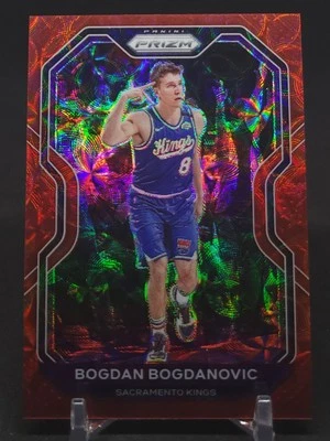 2020-21 Panini Prizm Bogdan Bogdanovic Choice Red Prizm /88 #27 Kings - Image 1 of 2