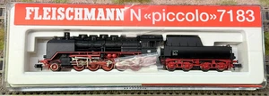 Fleischmann 7183 Spur N Schlepptenderlok 50 220 Wanne DB neuwertig TOP OVP - Bild 1 von 6