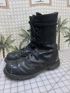 Botas militares de combate CORCORAN 10” 978 punta lisa cuero negro EE. UU. para hombre 8,5 W - Imagen 1 de 24
