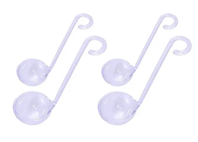 Chef Craft Plastic Mini Dressing / Sauce Ladles in 2 Sizes, Set of 4, Clear - Image 1 of 2