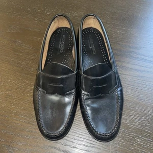 GH Bass Mens Black Larson Weejuns Loafers Size 10.5 D / GREAT CONDITION - Picture 1 of 6