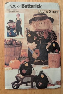 Butterick 6298 Fall Scarecrow Pattern One Size Uncut - Image 1 of 2