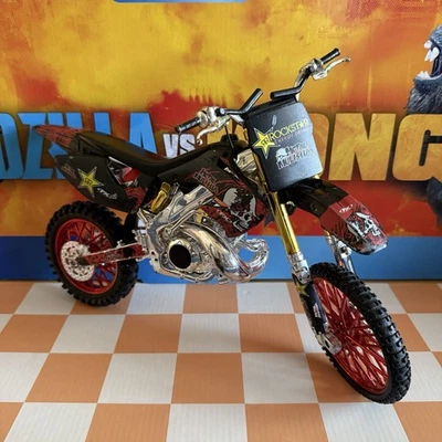 Metal Mulisha Rockstar Energy Dirt Bike Brain Deegan Model 1:6 Scale Black/Gold - Image 1 of 4