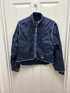 VTG Y2K Powder Room Snowboarding Co Trilogy Lightweight Fleece Lined Jacket - M - Picture 1 of 8