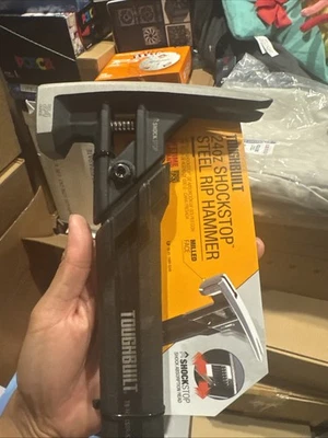 Martillo rasgador de acero ToughBuilt ShockStop 20 oz fresado garra recta grande magnético Foto 1 de 4