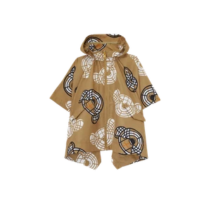 (Kids) Burberry Detachable Hood Thomas Bear Print Cape Archive Beige - Picture 1 of 2