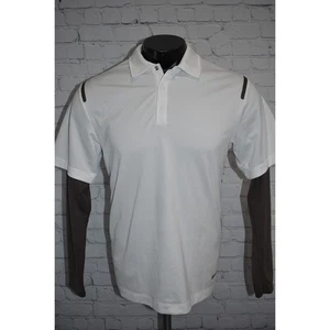 Polo de golf Nike para hombre talla pequeña Dri-Fit Performance poliéster blanco marrón - Imagen 1 de 7