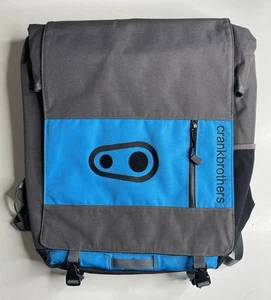 Crankbrothers Back Bag Cycling Equipment Storage Laptop Blue Gray Messenger - Picture 1 of 12